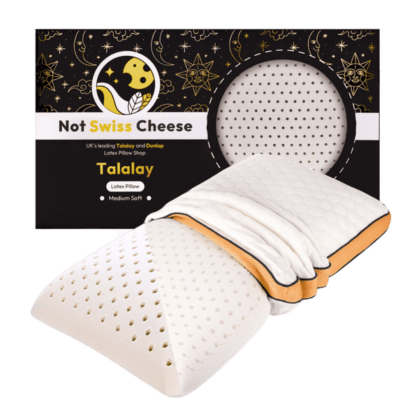 Talalay Medium Soft Latex Pillow - Best Pillow for Neck Pain - Wake up pain-free and ready to conquer the day. Say goodbye to stiff necks and sore backs with th...